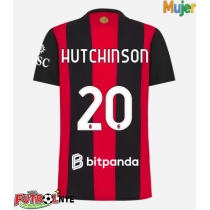 Camiseta AC Milan Omari Hutchinson #20 Primera Equipación para mujer 2026-27 manga corta